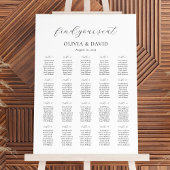 20 Tabellen Einfach Sitzplan finden Poster