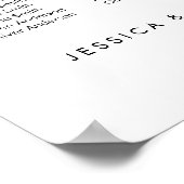 20 Tabellen Unsere Lieblings-Sitzplan Poster (Ecke)