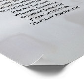 20 Tafelweiße Reflektionen Hochsitzdiagramm Poster (Ecke)