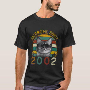 20. Tag Vintage Katze 20 Jahre Funny Phantastisch T-Shirt