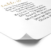 20 Tische für die Sitzplakette Poster (Ecke)