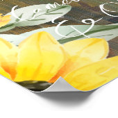 20 Tische Rustikale Holzliegestühle FOTO SITZUNG Poster (Ecke)