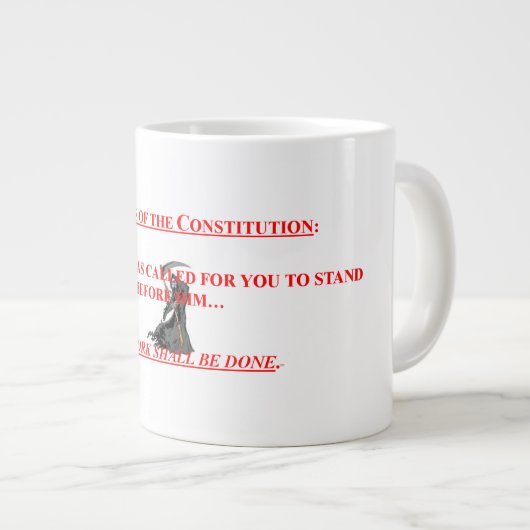 20 Unze. Kaffee-Tasse mit Usurpers passen auf Jumbo-Tasse (Vorderseite Rechts)