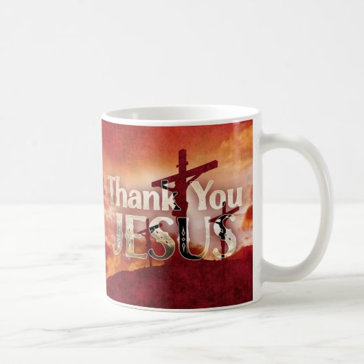 20-Unze-riesige Tasse danken Ihnen JESUS (Rechts)