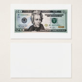 20 US-Dollar-Banknote (Vorne & Hinten)