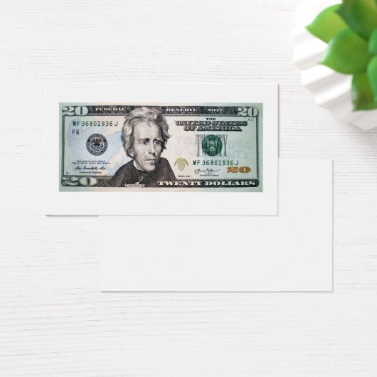 20 US-Dollar-Banknote (Schreibtisch)