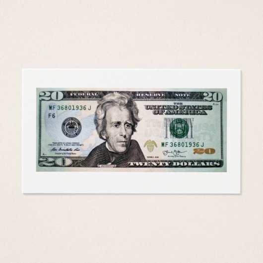 20 US-Dollar-Banknote (Vorderseite)
