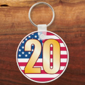 20 USA Gold Schlüsselanhänger (Vorderseite)