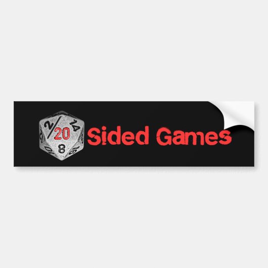 20 versahen Spiele mit Seiten Autoaufkleber (Vorne)