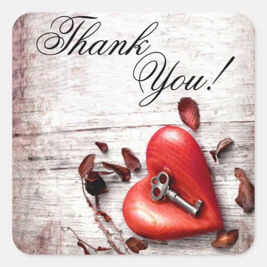 20 Vielen Dank, dass Sie den "Sticker Land Holz Sc Quadratischer Aufkleber (Vorderseite)