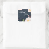 20 Vielen Dank Stickers Baby Pink Cosmos auf Navy (Tasche)