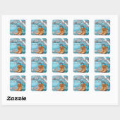 20 Vielen Dank Stickers Blue Wood Barn Door Boots  (Blatt)