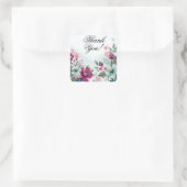 20 Vielen Dank Stickers Tropical Blume auf Blue Om (Tasche)