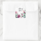 20 Vielen Dank Stickers Tropical Blume auf White (Tasche)