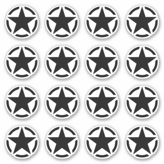 20 Vintage Stencil-Decals Aufkleber (Vorderseite)