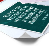 20 Volleyball-Zitate in Farbe Poster (Ecke)