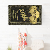 20. Willkommensmuster Black & Gold Random Number P Banner (Insitu)