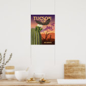 20" x16" Bat und Saguaro Sunset Poster (Küche)