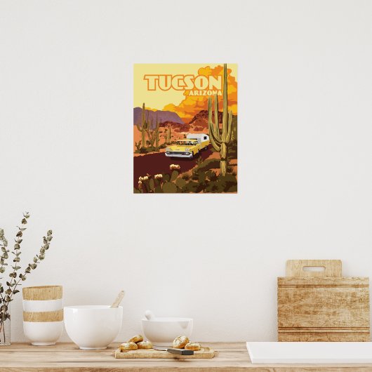20"x16" Camper Poster (Küche)