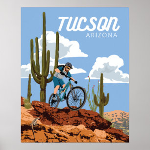20"x16" Mountainbike Poster