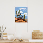 20"x16" Mountainbiking Poster (Küche)