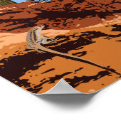 20"x16" Mountainbiking Poster (Ecke)