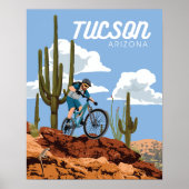 20"x16" Mountainbiking Poster (Vorne)