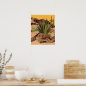 20"x16" Südwest Gila Monster Poster (Küche)