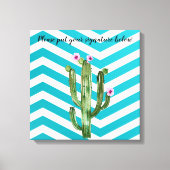 20"x20" Signature-Leinwand Boho Cacti Cactus Succu Leinwanddruck (Vorderseite)