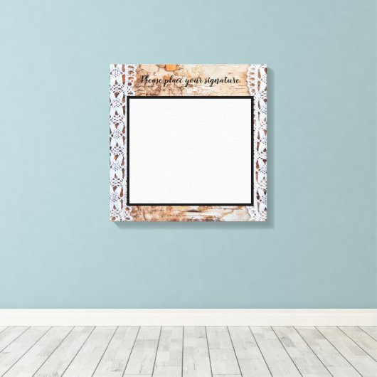 20"x20" Signature Leinwand Country Stall Holzwand (Insitu (Holzboden))