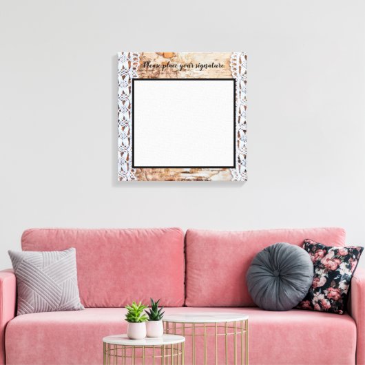 20"x20" Signature Leinwand Country Stall Holzwand (Insitu (Wohnzimmer))