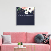 20"x20" Signature Leinwand Geometric Garden Navy B (Insitu (Wohnzimmer))