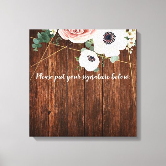 20"x20" Signature Leinwand Geometric Garden Rose (Vorderseite)