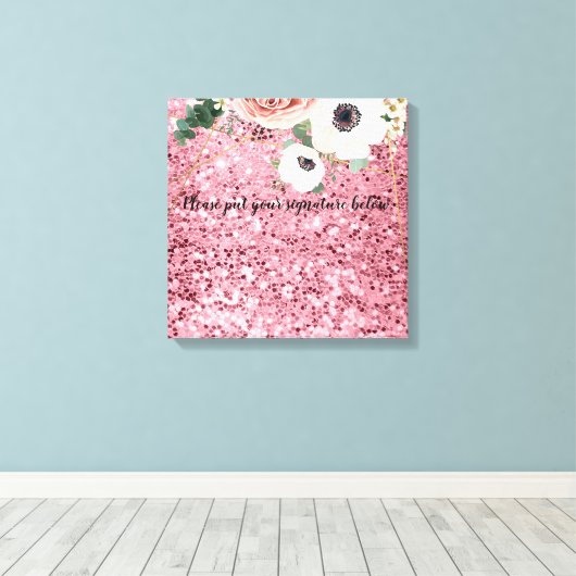 20"x20" Signature Leinwand Geometric Garden Rose (Insitu (Holzboden))