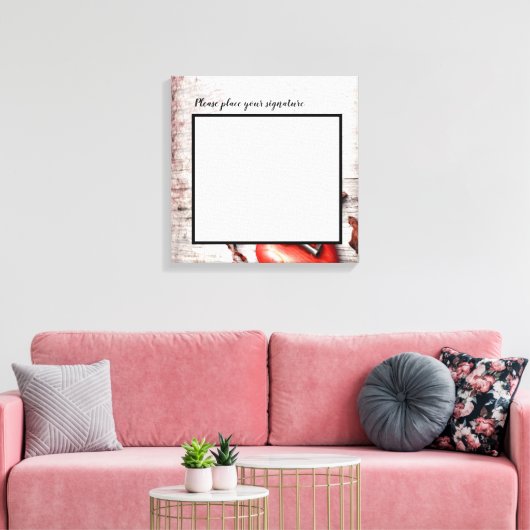 20"x20" Signature Leinwand Land Holzschlüssel für (Insitu (Wohnzimmer))