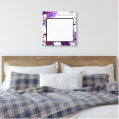 20"x20" Signature Leinwand Lavender Hibisken auf W (Insitu (Schlafzimmer))