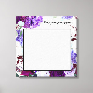20"x20" Signature Leinwand Lavender Hibisken auf W