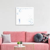 20"x20" Signature Leinwand Seepferd Sea Ocean Beac (Insitu (Wohnzimmer))