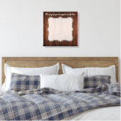 20"x20" Signature Leinwand Stallholz Land Rustikal (Insitu (Schlafzimmer))