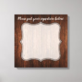 20"x20" Signature Leinwand Stallholz Land Rustikal (Vorderseite)