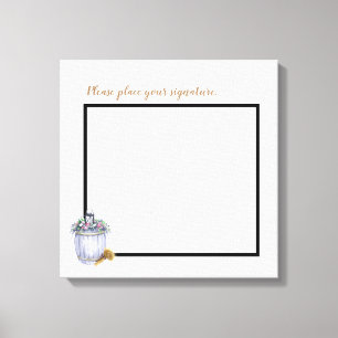 20"x20" Signature Leinwand Summer Country Wedding 