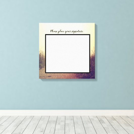 20"x20" Signature Leinwand Sunrise Pathway Walkway (Insitu (Holzboden))