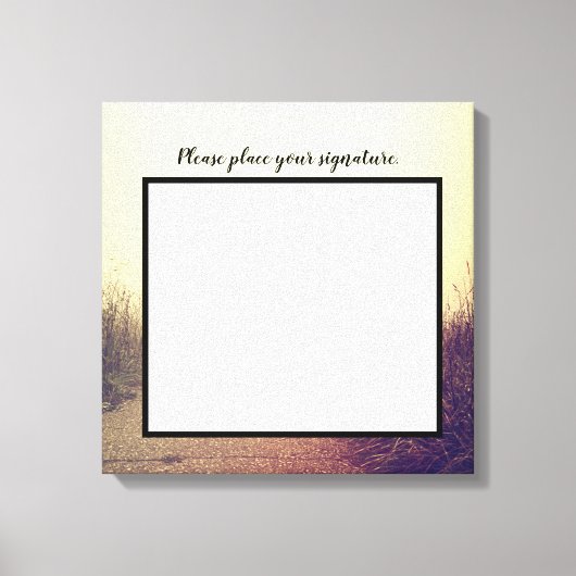 20"x20" Signature Leinwand Sunrise Pathway Walkway (Vorderseite)