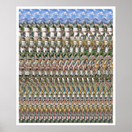 20"x24" "Schloss Neuschwantstein" 3D-Poster Poster