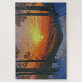 20"x30" Puzzle - "Sonnenuntergang über schneebedec (Vertikal)