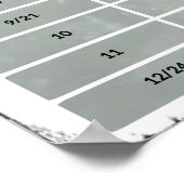 20" x 10", Gitarren-Intervallen-Poster (Matte) Poster (Ecke)