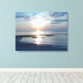 20" x 16" überzogene Canvas Cape Cod Beach Leinwanddruck (Insitu (Holzboden))