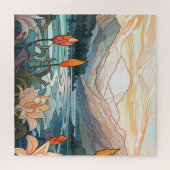 20" x 20" Nature Illustration, 676 Stück Puzzle (Horizontal)