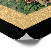 20 x 24 Schwarz und Gold Poster (Ecke)