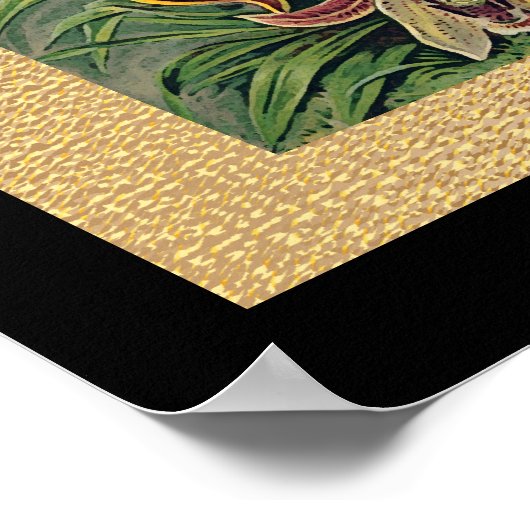 20 x 24 Schwarz und Gold Poster (Ecke)